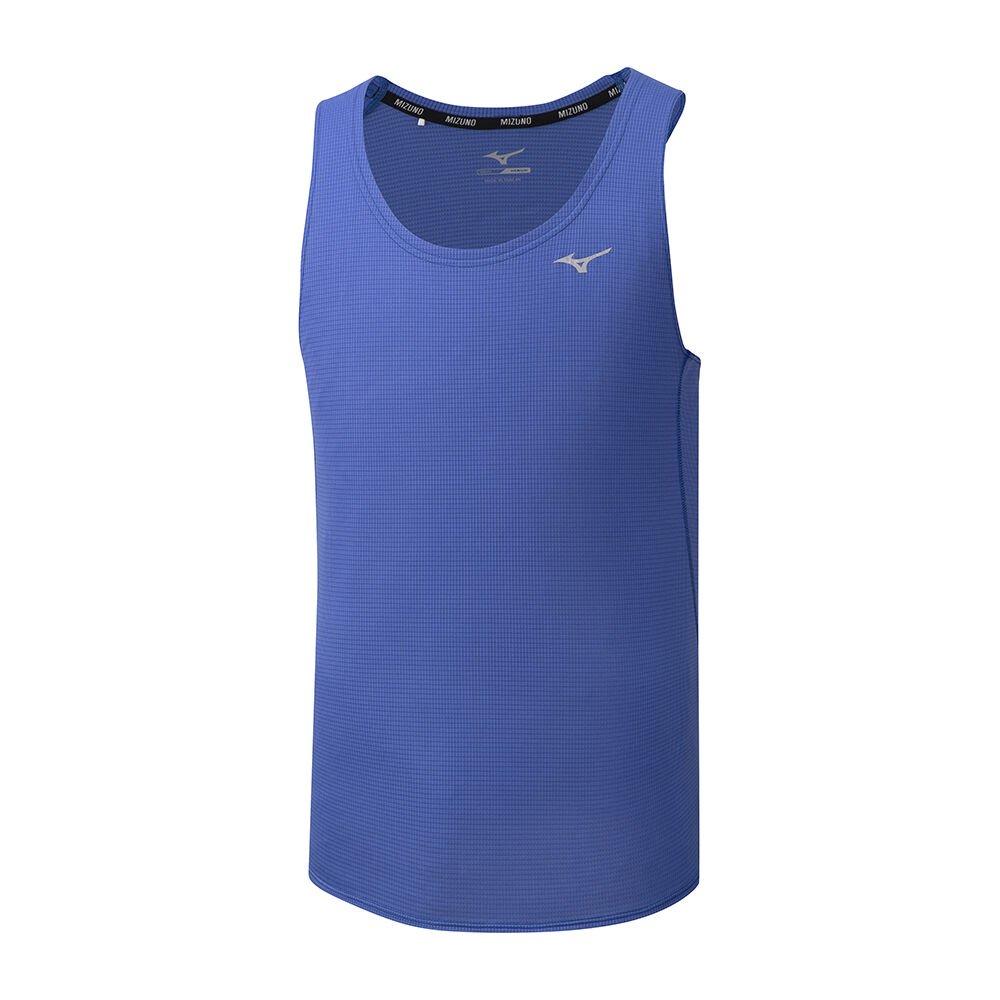 Mizuno Men's Tank Tops DryAeroFlow Blue - UHIXKOZ-93